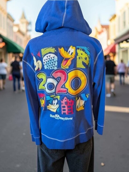 Disneyland Resort Tops - Walt Disney World Parks 2020 Zip Hoodie Sweatshirt Travel Vacation Sz M